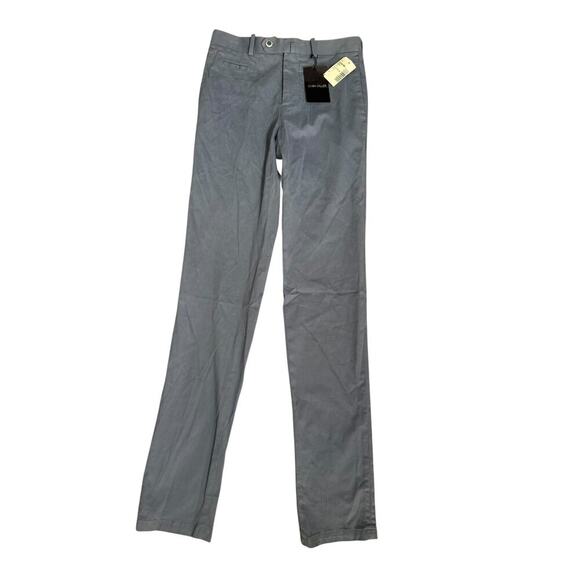 Saks Fifth Ave Owen Miller  Chino Pants Men's 28 Cotton Blue Trousers Italy - Picture 2 of 11